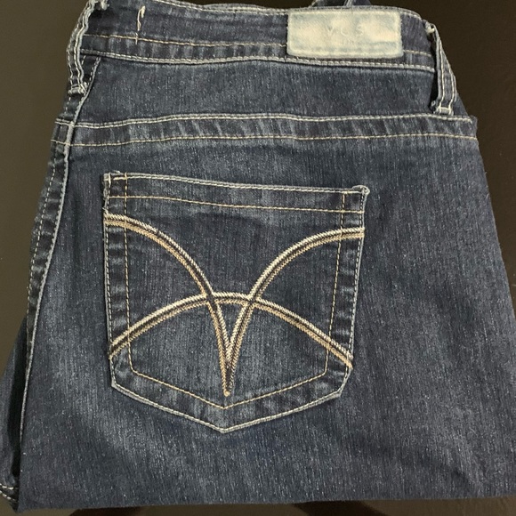 VGS Jeans Womans High Rise P5597X Skinny/straight Dark Wash Denim pants Size 16 - Picture 4 of 9